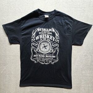 Metallica Whiskey In The Jar T Shirt Black Gildan Heavy Cotton Mens M